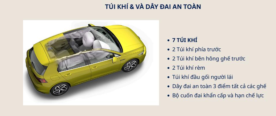 Công nghệ an toàn 5 sao trên Volkswagen Golf 